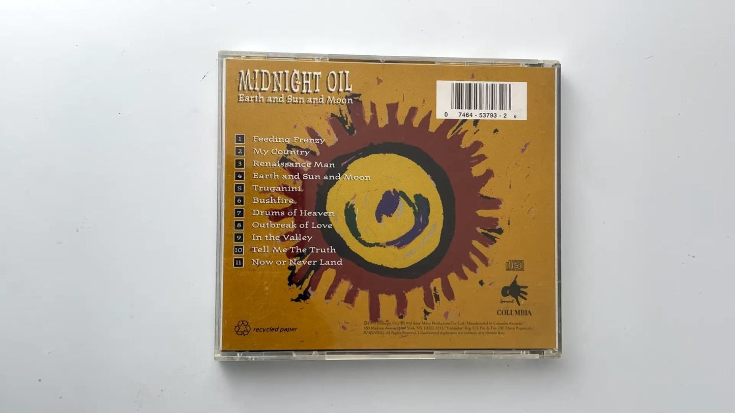 Midnight Oil - Earth and Sun and Moon CD 1993 Columbia Rock