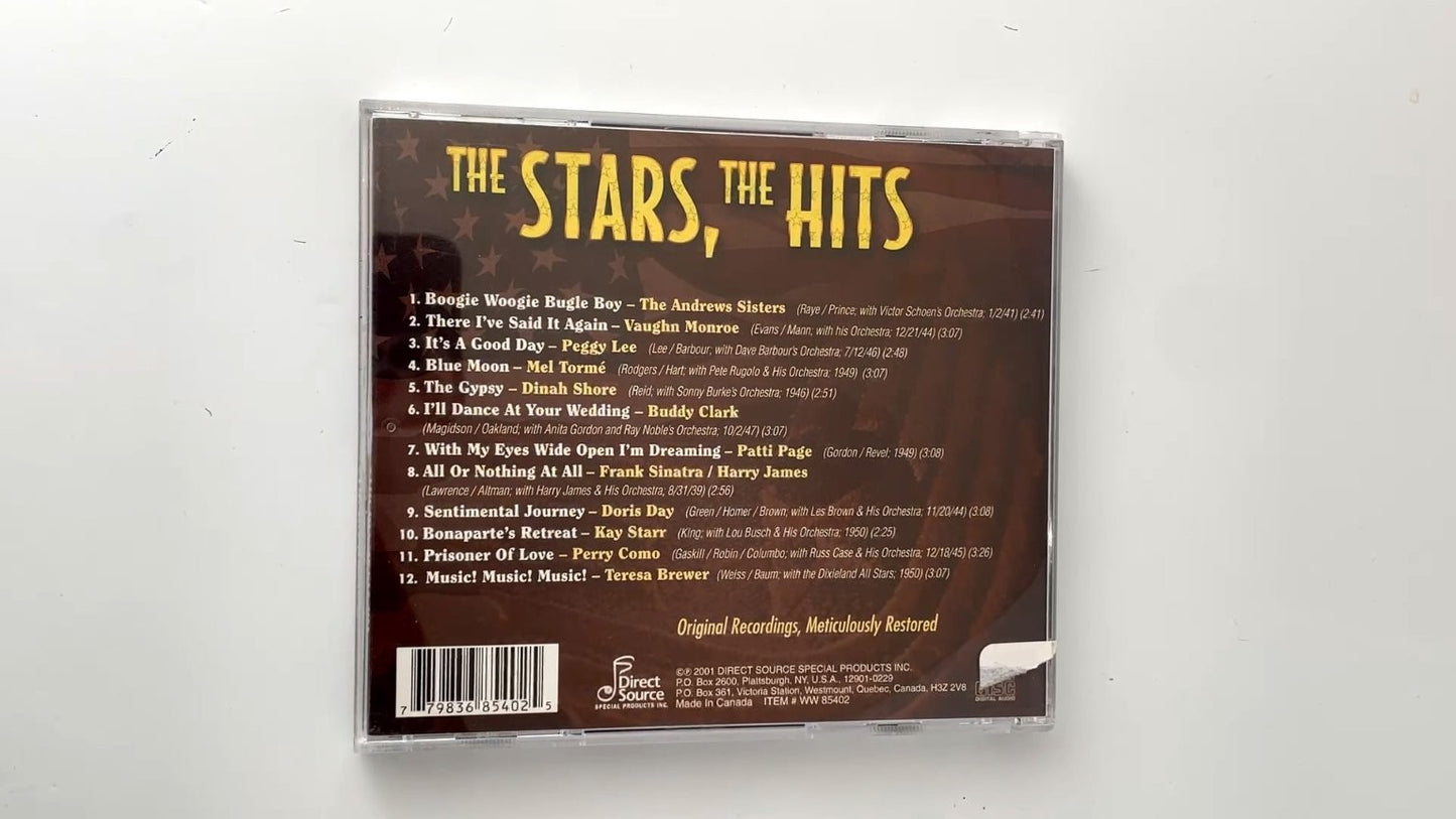 The Stars, The Hits CD 2001 Various Artists Classic Pop Jazz Direct Source