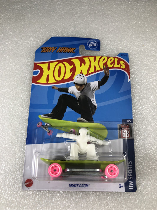 2023: Hot-Wheels Sports: Valentine Stuffer Green Tony Hawk Skate Grom