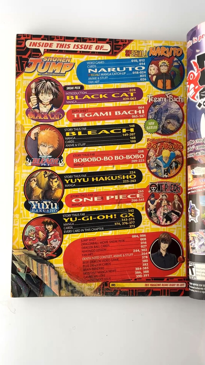 Shonen Jump Vol 7 March 2009 Illustrated Manga Preview Naruto Bleach