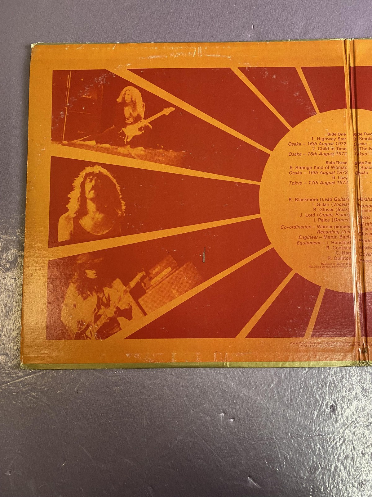 Vintage Deep Purple Made In Japan 2xLP Vinyl 1973 Warner Live Classic Rock Album