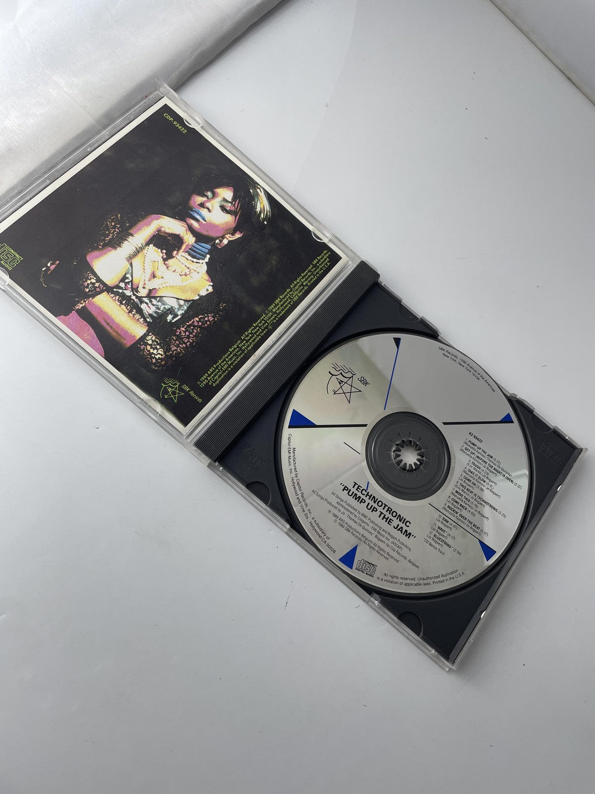 Vintage Technotronic CD Pump Up The Jam The Album Eurodance House 1989 SBK