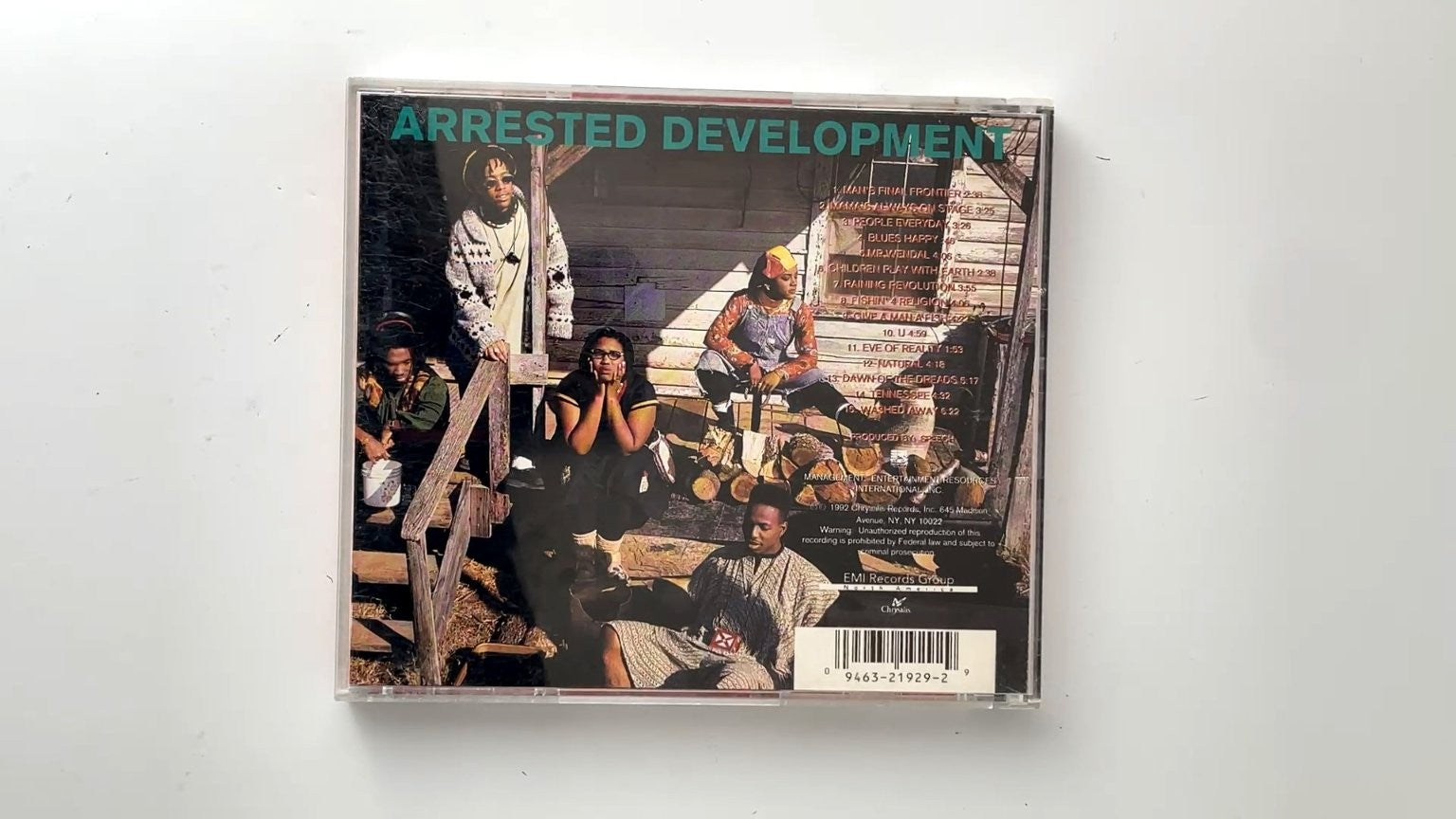 Arrested Development - 3 Years, 5 Months & 2 Days CD 1992 Hip Hop Chrysalis