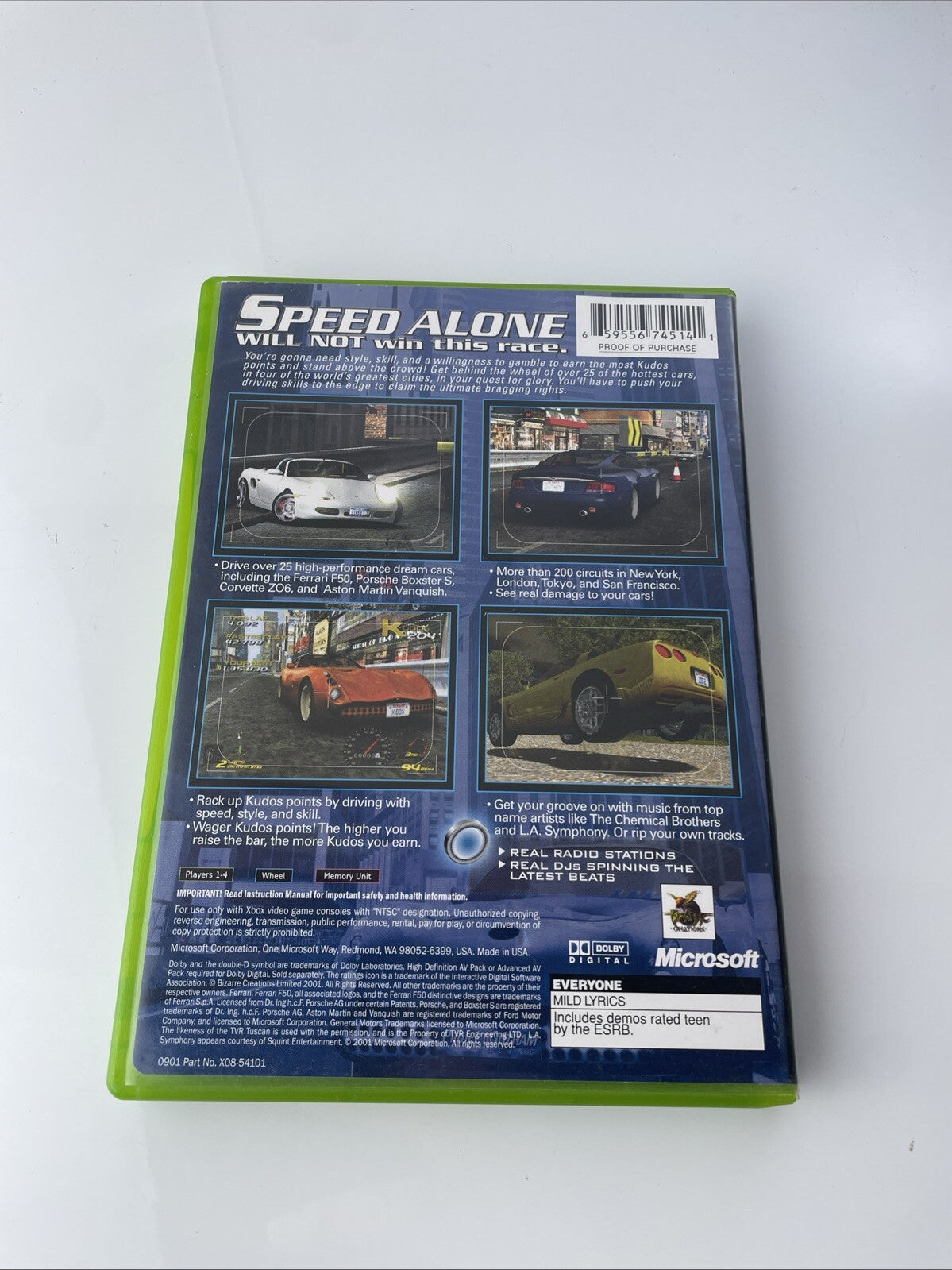 Project Gotham Racing Original Xbox (Microsoft Xbox, 2001) Free Fast Shipping 