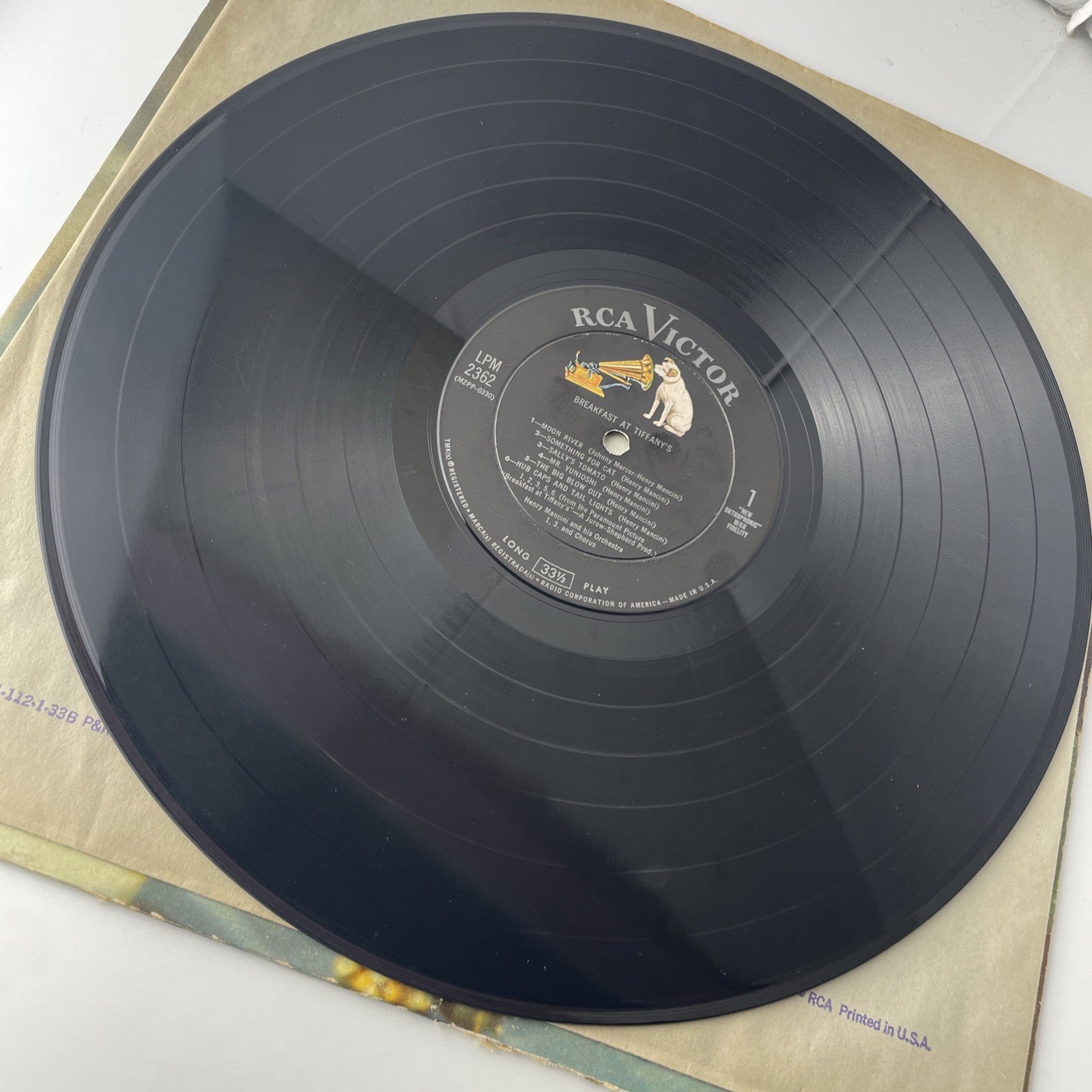 SOUNDTRACK: breakfast at tiffany's RCA 12" LP 33 RPM