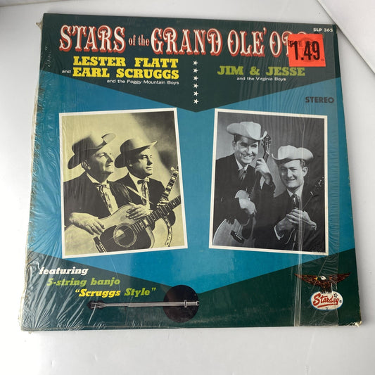 Vintage Flatt & Scruggs Jim Jesse Stars Grand Ole Opry 12" LP Starday Bluegrass