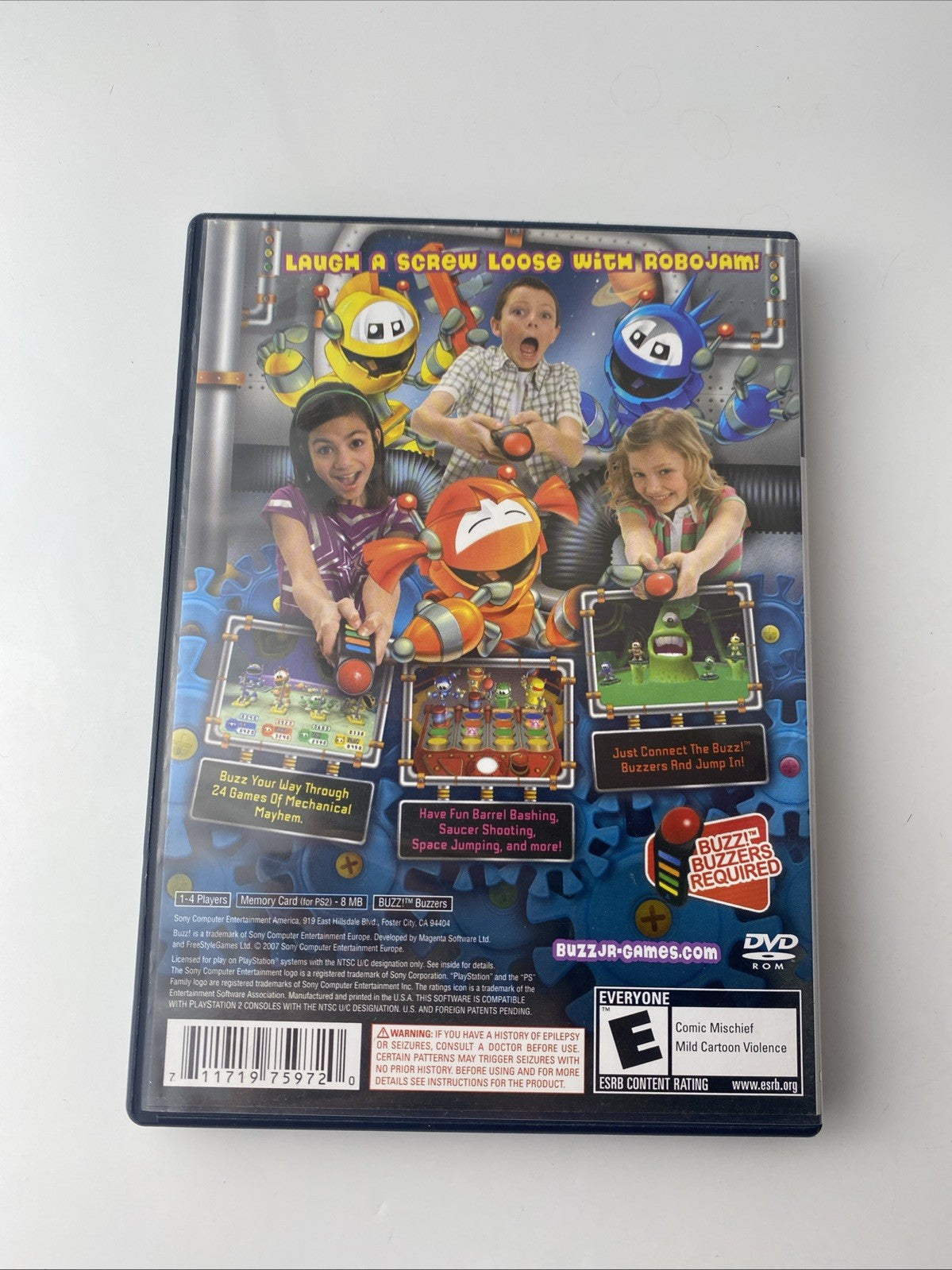 Buzz Junior Jr: Robo Jam (Sony PlayStation 2 PS2, 2008) NTSC - Very Good