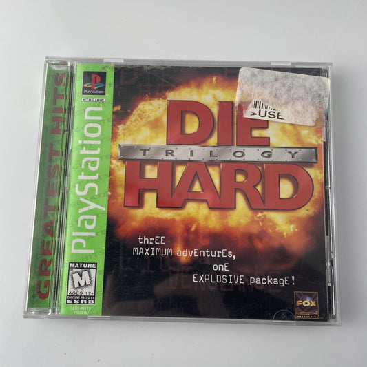 Die Hard Trilogy (Sony PlayStation 1, 1996) - CIB Complete with Manual & Case