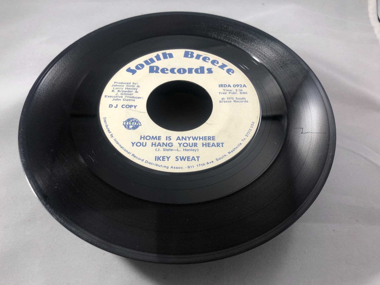 IKEY SWEAT HOME IS ANYWHERE YOU HANG YOUR HEART DJ COPY 45 RPM PROMO  VG
