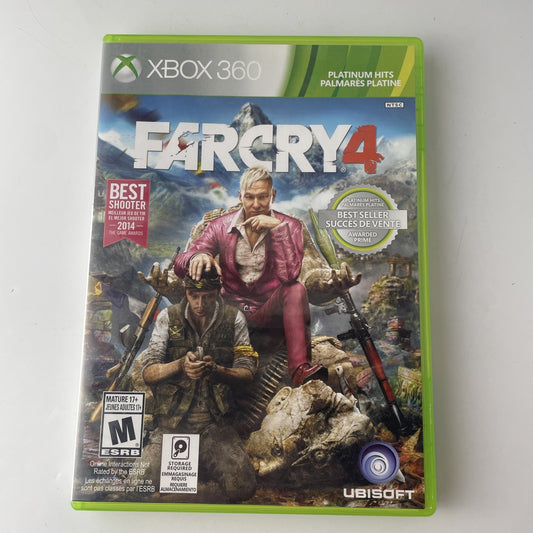 Far Cry 4 (Microsoft Xbox 360, 2014) Platinum Hits