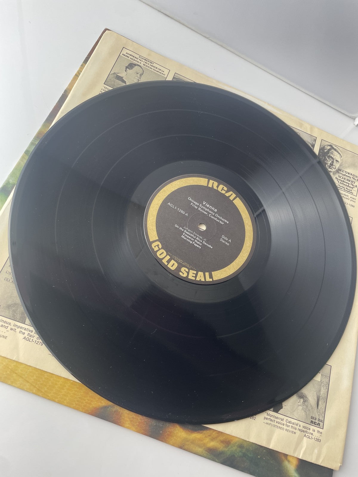 Vintage Vinyl RCA Gold Seal Vienna Fritz Reiner Chicago Symphony Waltz 1975 EXC