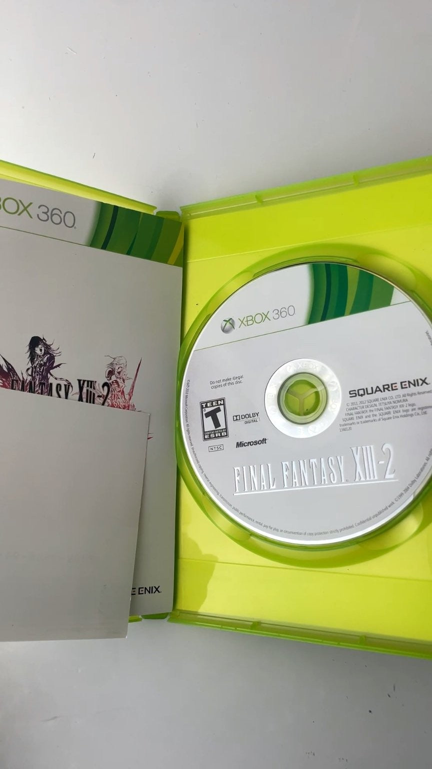 Final Fantasy XIII-2 Xbox 360 Video Game RPG Single Player