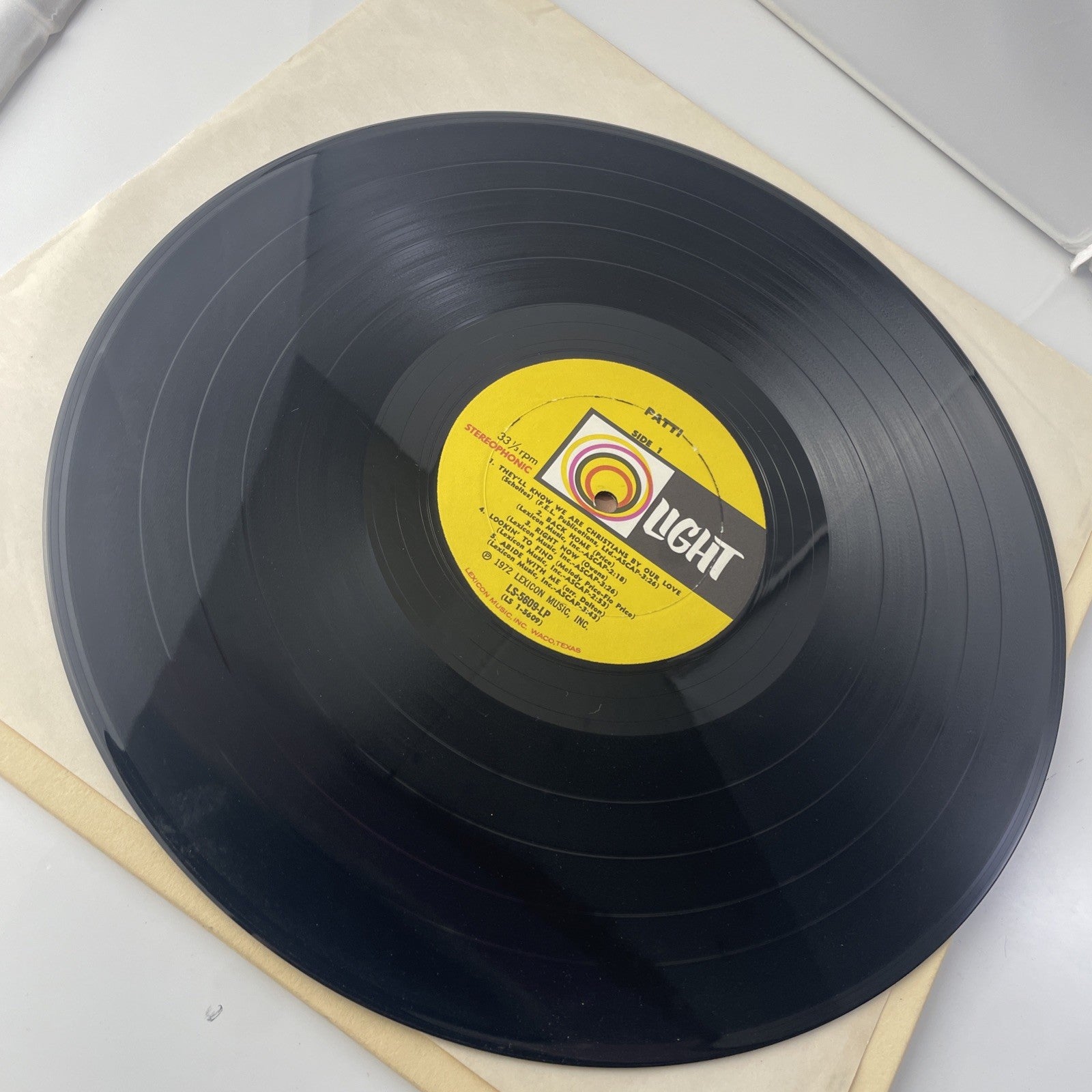 PATTI ROBERTS "Patti" LP RARE 1972 LIGHT RECORDS CHRISTIAN XIAN FOLK 