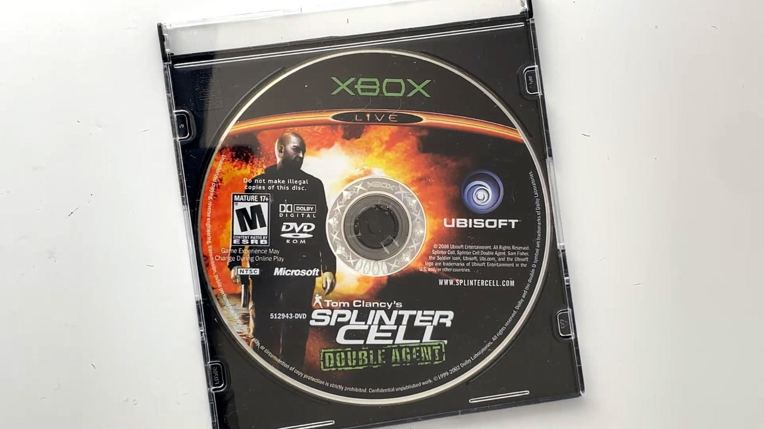 Tom Clancy's Splinter Cell Double Agent Xbox Video Game M Rated DISC ONLY TESTED