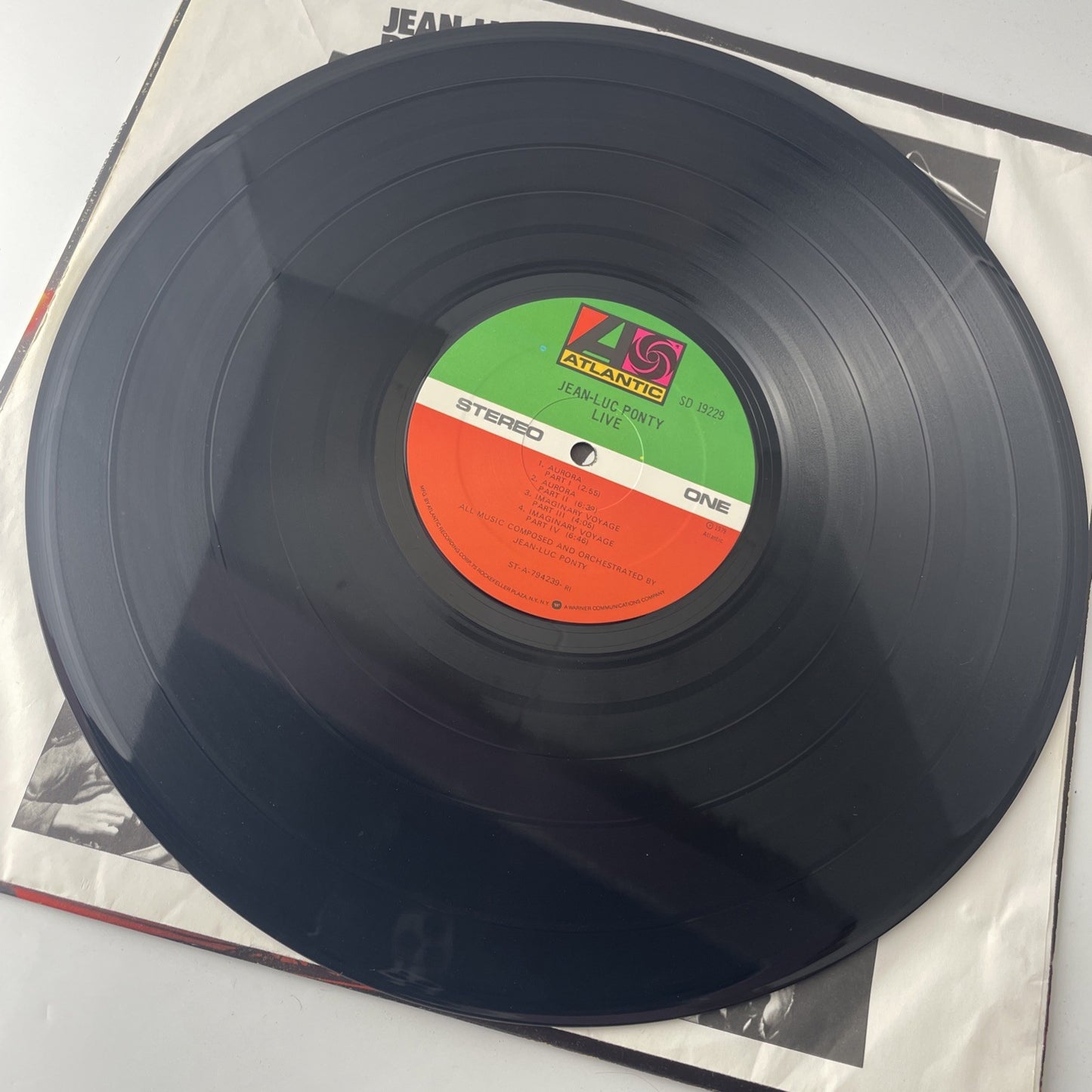 JEAN LUC PONTY Live LP Vinyl VG+ Cover VG+ Sleeve 1979 Atlantic SD19229