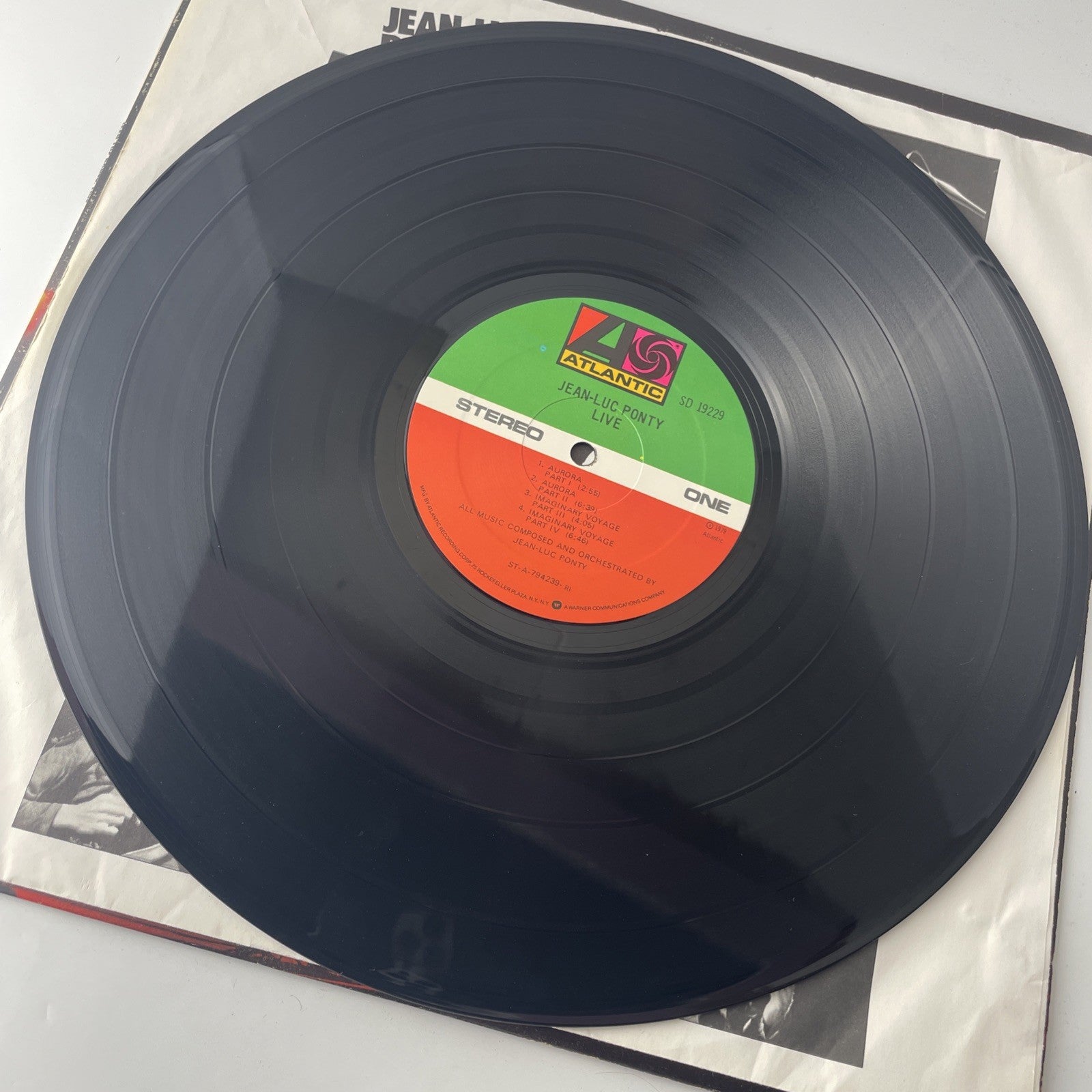 JEAN LUC PONTY Live LP Vinyl VG+ Cover VG+ Sleeve 1979 Atlantic SD19229
