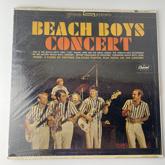 The Beach Boys Concert Vinyl LP 1964 Capitol Records STAO 2198 G+/VG