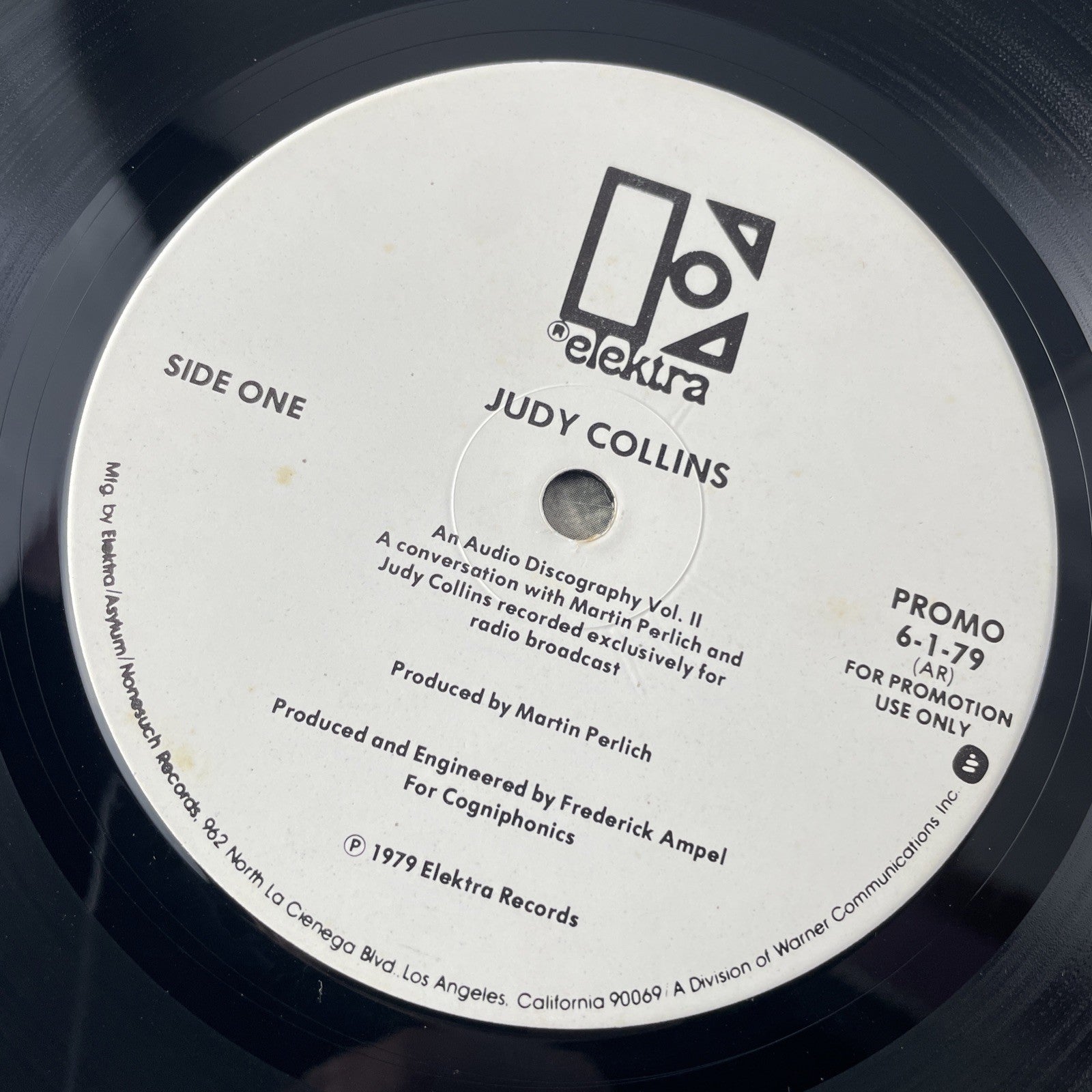 RADIO SHOW: JUDY COLLINS AN AUDIO DISCOGRAPHY 1979 CONVERSATION s/MARTIN PERLICH