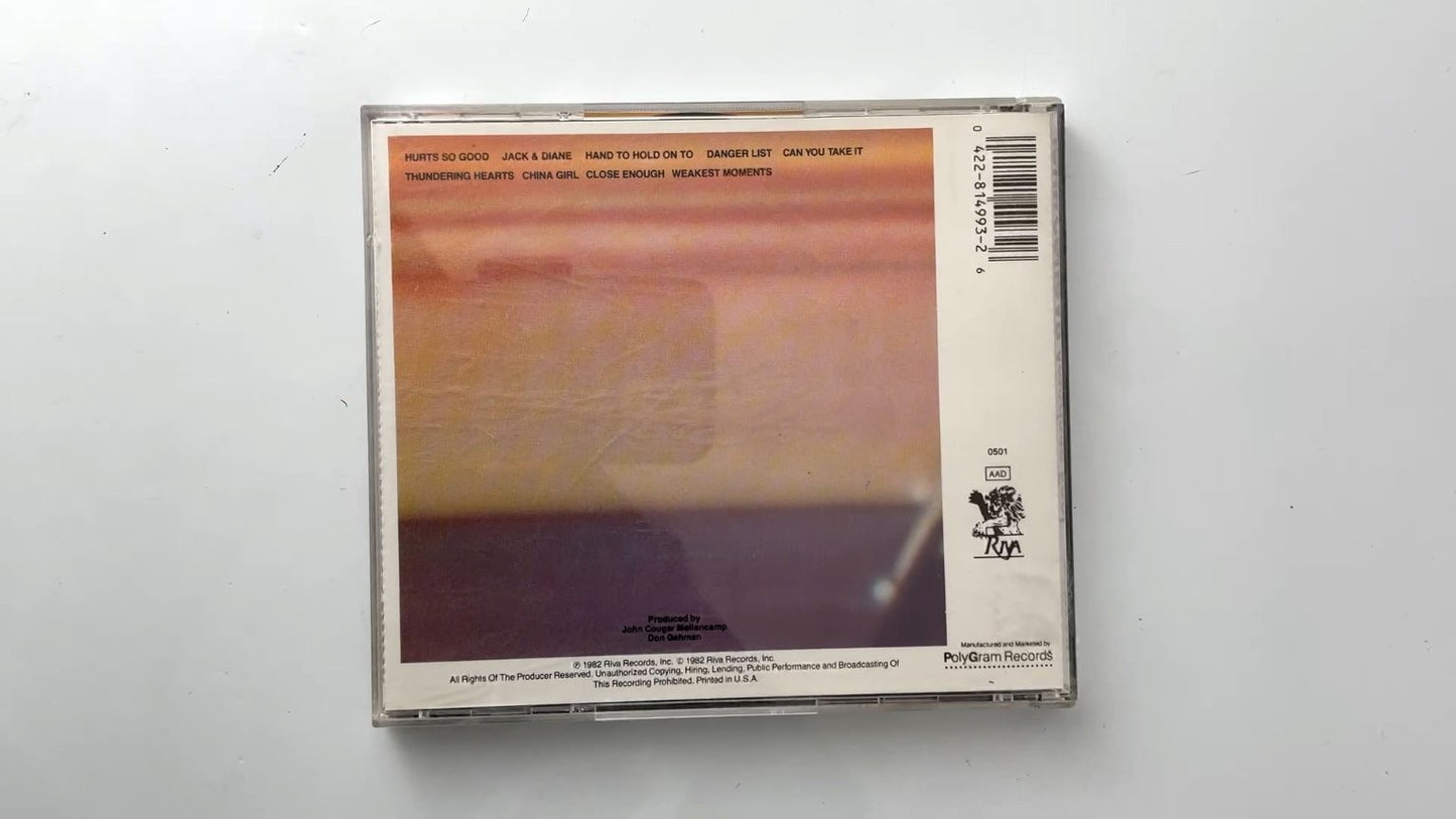 John Cougar - American Fool CD 1982 Riva Rock Pop Hits Label