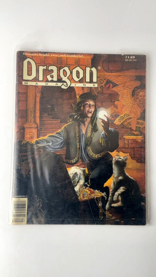 Dragon Magazine #149 Illustrated Fantasy Gaming 1989 TSR Inc