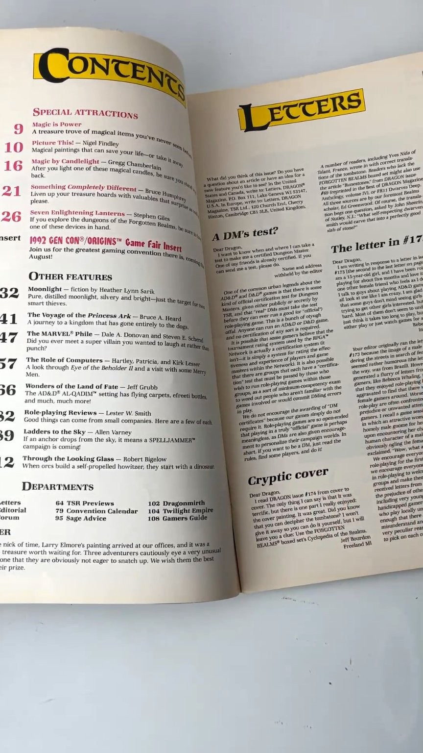 Dragon Magazine Issue 173 TSR 1991 RPG Dungeons & Dragons