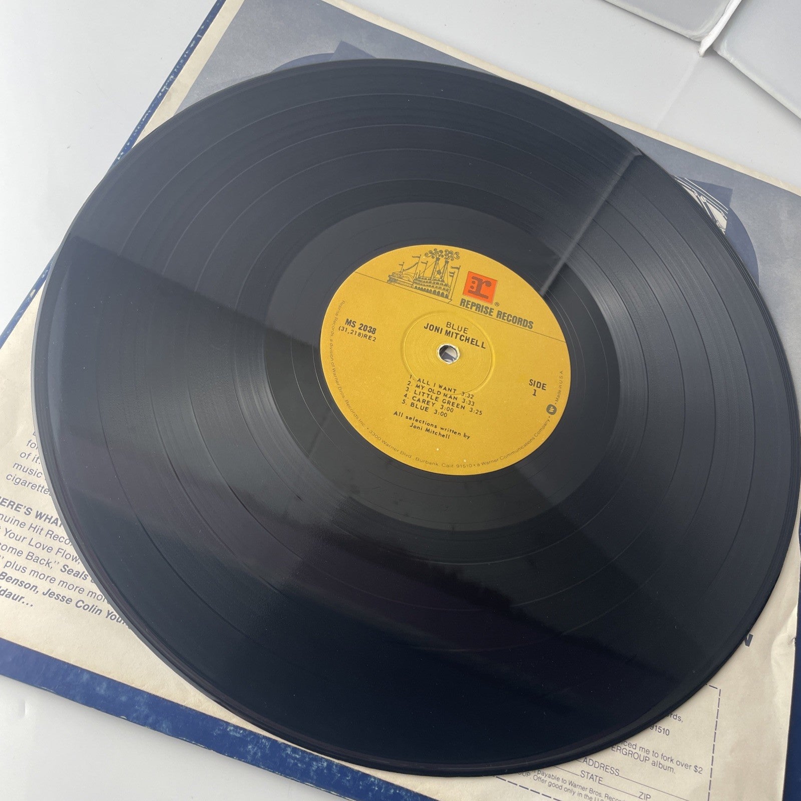 Joni Mitchell - Blue (1971) 70s Reissue Reprise MS 2038 VG
