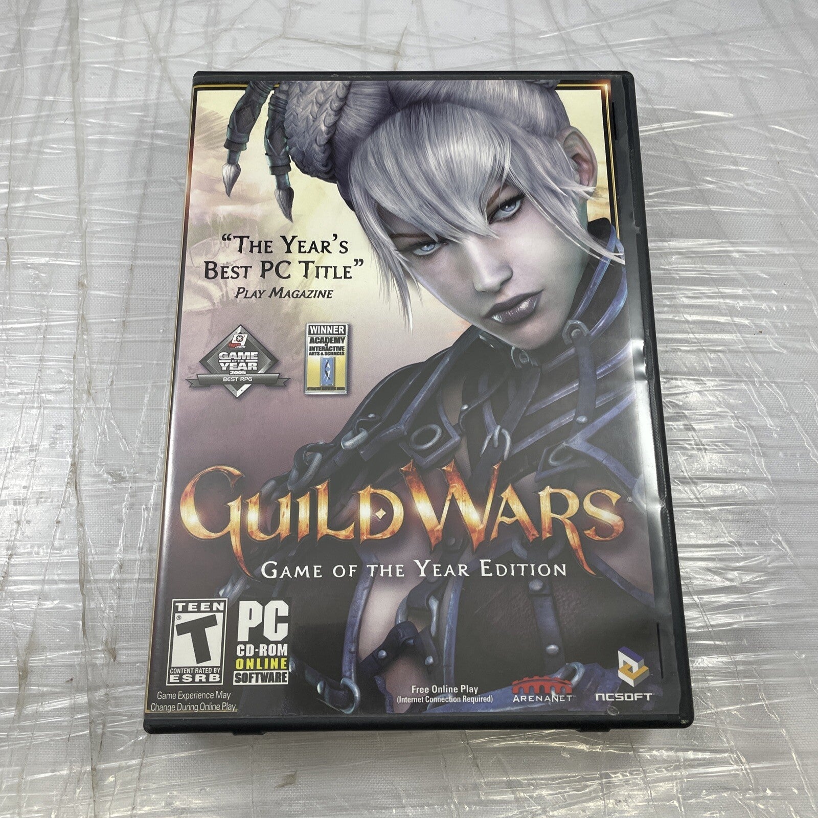 Pc Game Lot Of 4 Guild Wars All Expansion Cd Set Posters, Discs, Manual