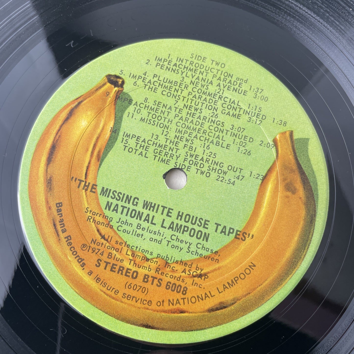 NATIONAL LAMPOON Missing White House Tapes BTS6008 LP Vinyl VG+nr++ Textured Cvr