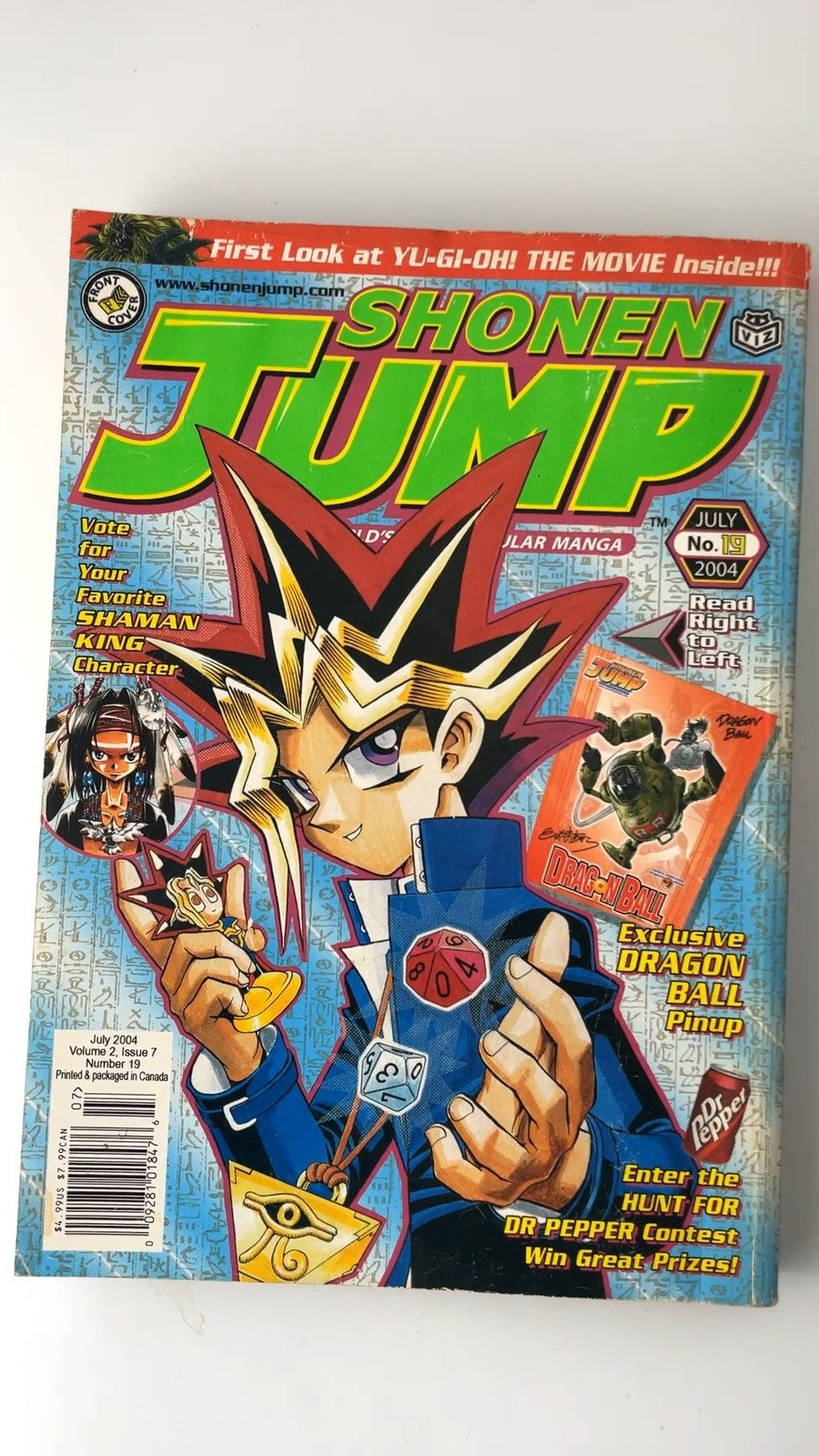 Shonen Jump July 2004 Volume 2 Issue 7 Illustrated Manga Magazine NO CARD