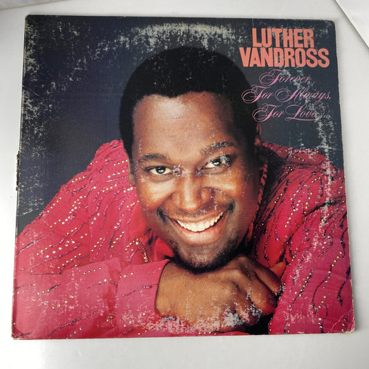 Vintage Luther Vandross Forever For Always For Love Black Vinyl LP 1982 Epic R&B