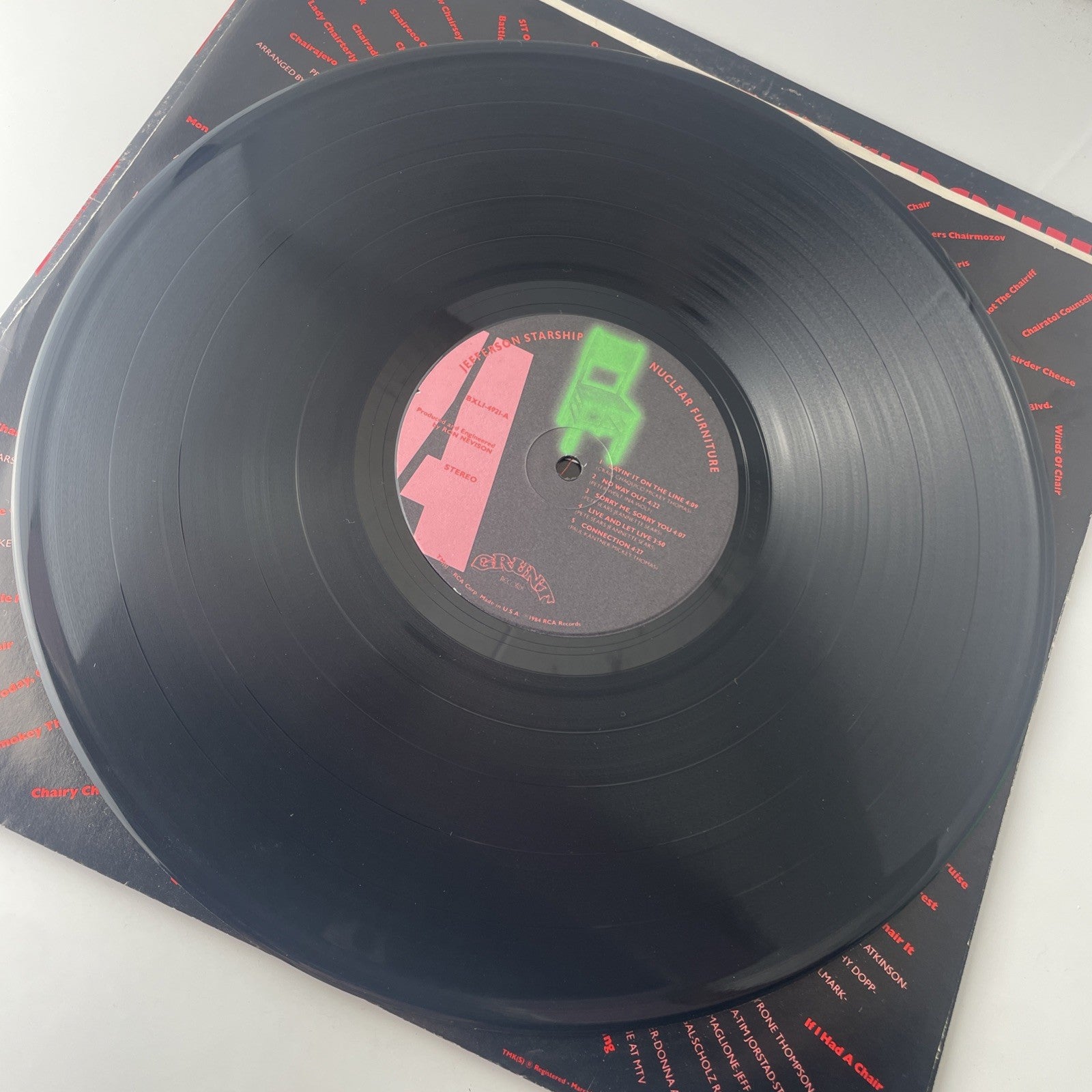Jefferson Starship / Nuclear Furniture LP BXLI-4921 VG+/VG+