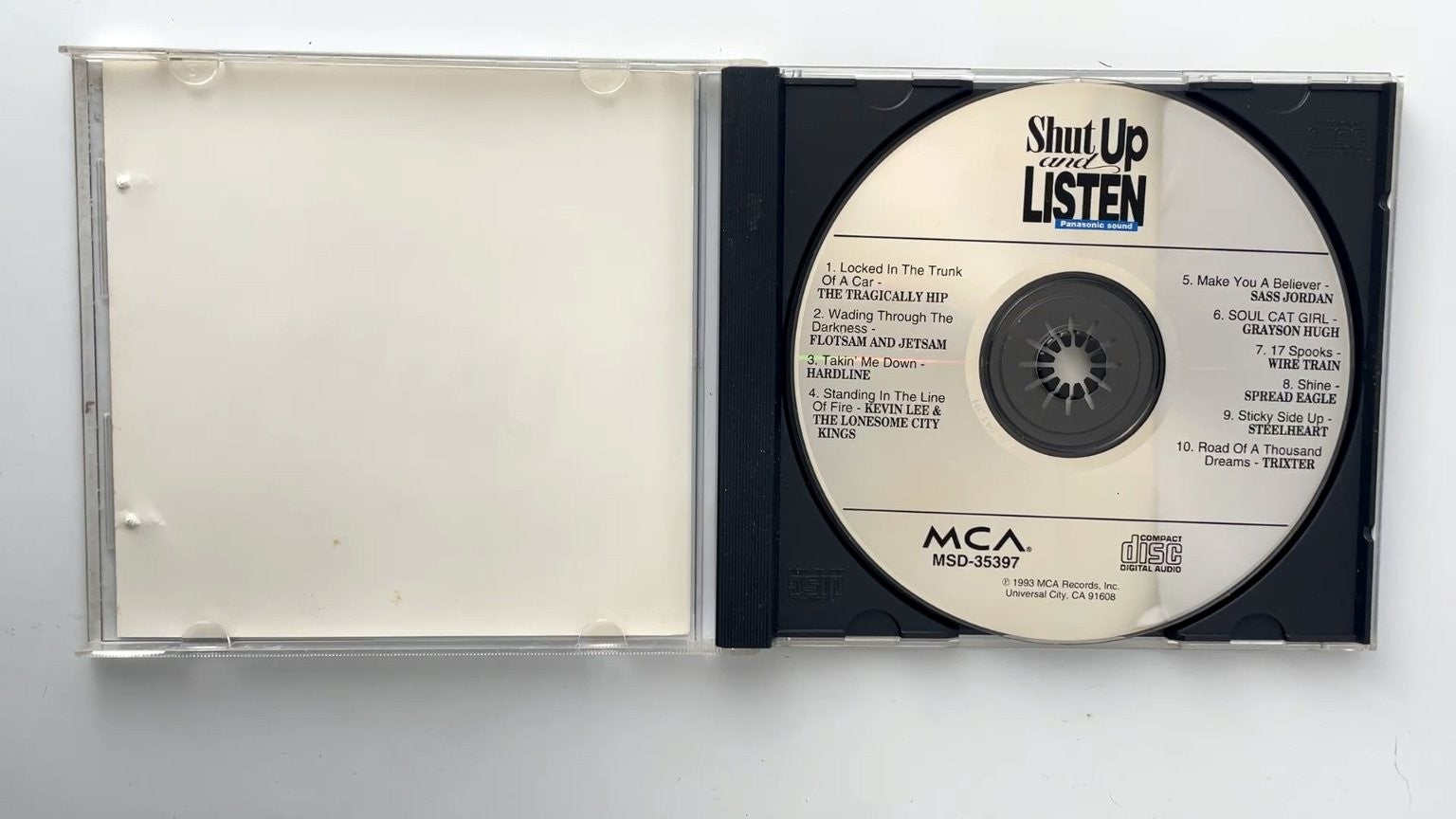 Various Artists - Shut Up and Listen CD 1993 Compilation Rock MCA