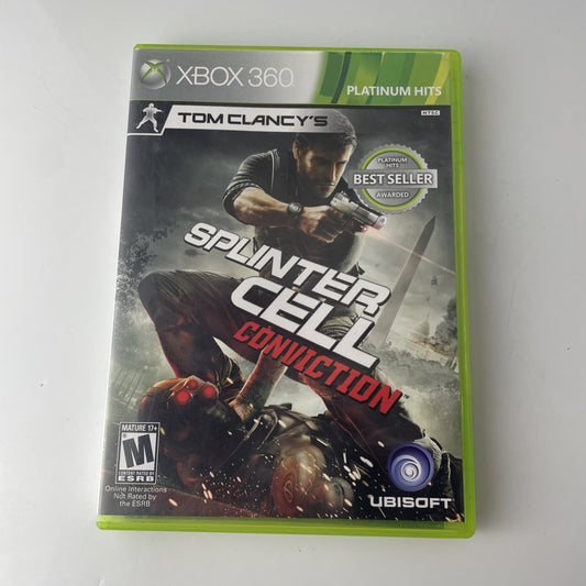 Splinter Cell Conviction (Xbox 360) (Platinum Hits) CIB Very Good Condition