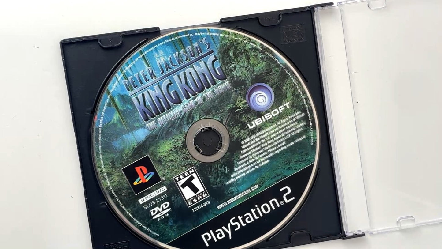 Peter Jackson's King Kong PlayStation 2 Video Game Teen Multiplayer DISC ONLY