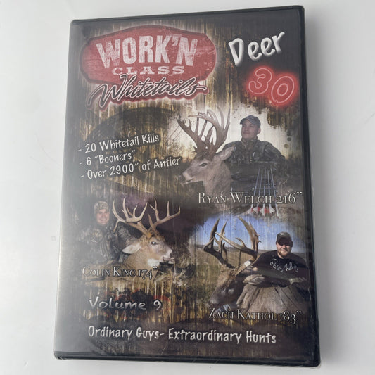 WORK'N CLASS WHITETAILS VOLUME 9 ORDINARY GUYS Iowa Local Deer DVD Hunting