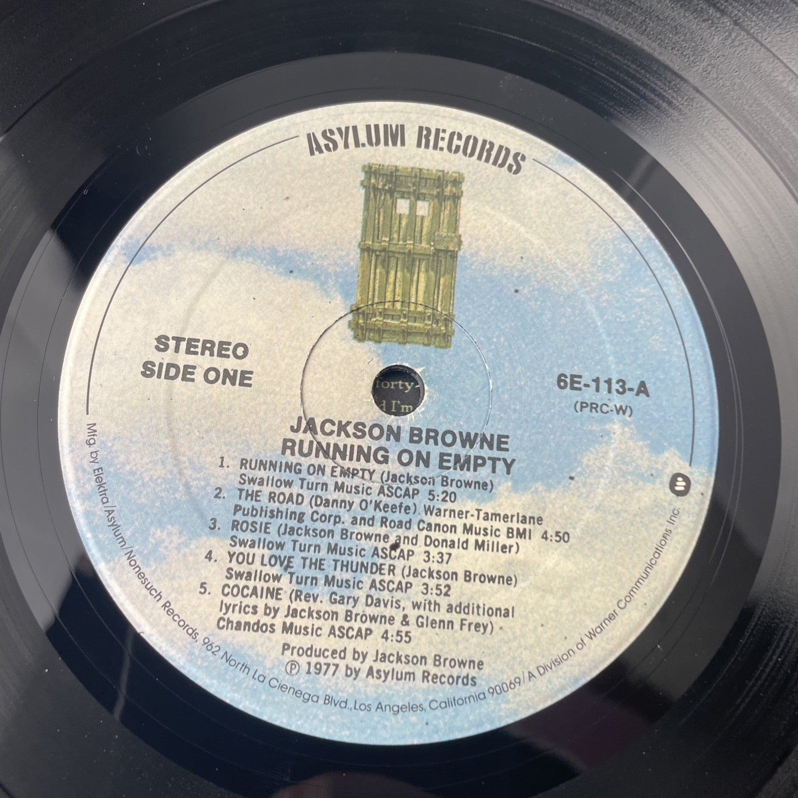 Jackson Browne - Running On Empty - 1977 Vinyl LP - Asylum 6E113 Poster Included