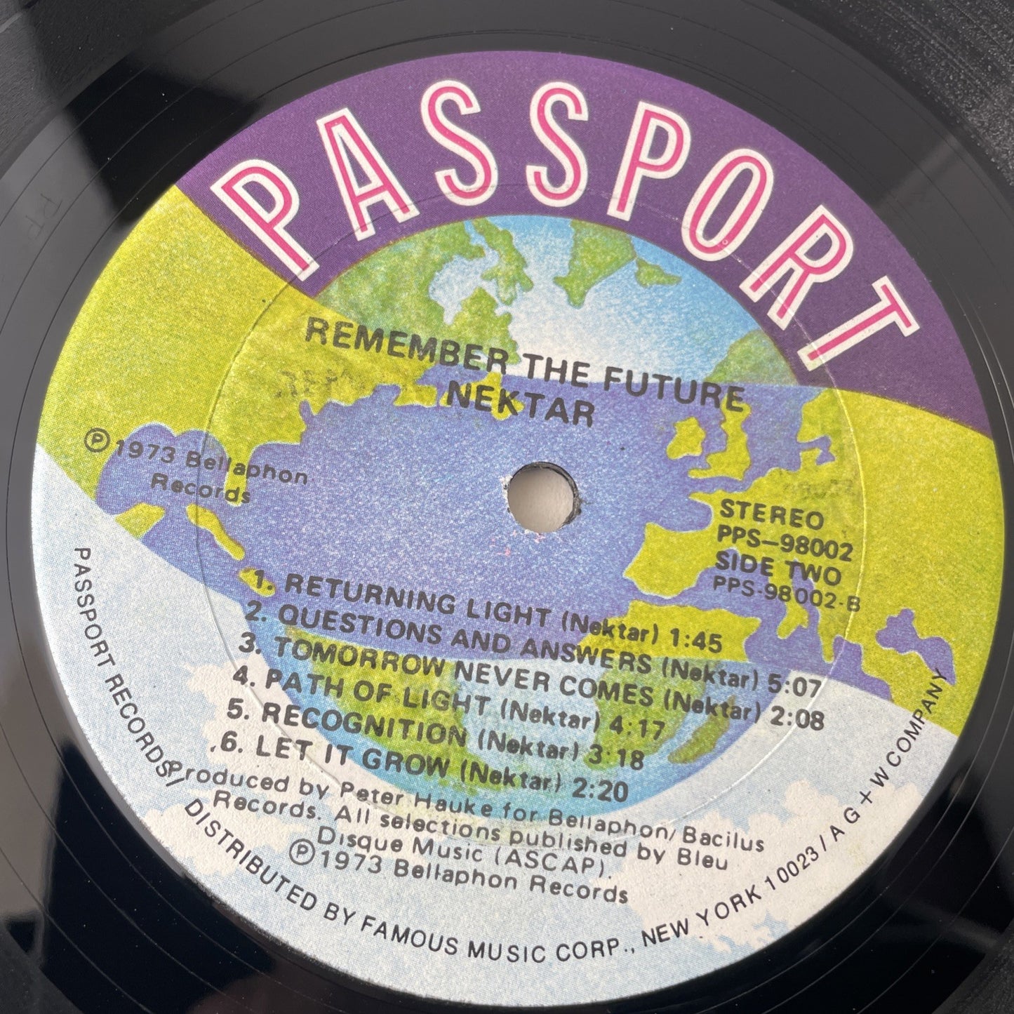 Nektar - Remember The Future - Vinyl LP 1974 Passport Records PPS-98002 ~ VG