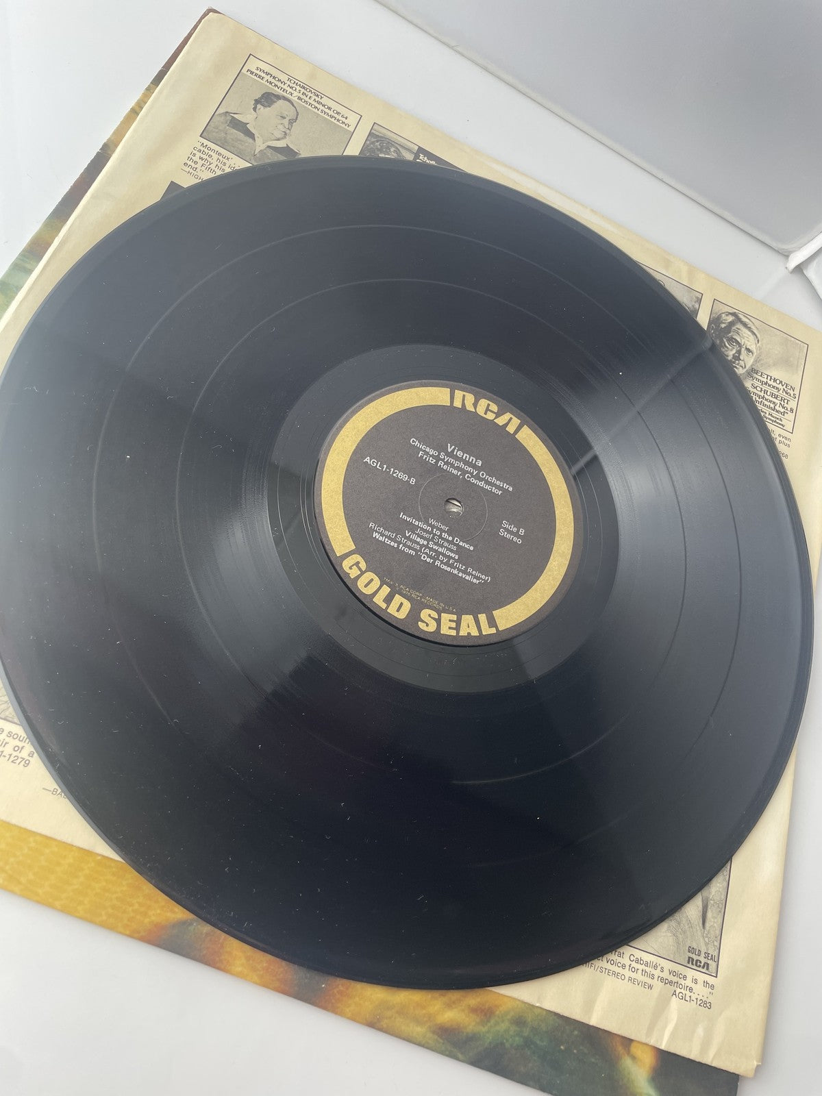 Vintage Vinyl RCA Gold Seal Vienna Fritz Reiner Chicago Symphony Waltz 1975 EXC