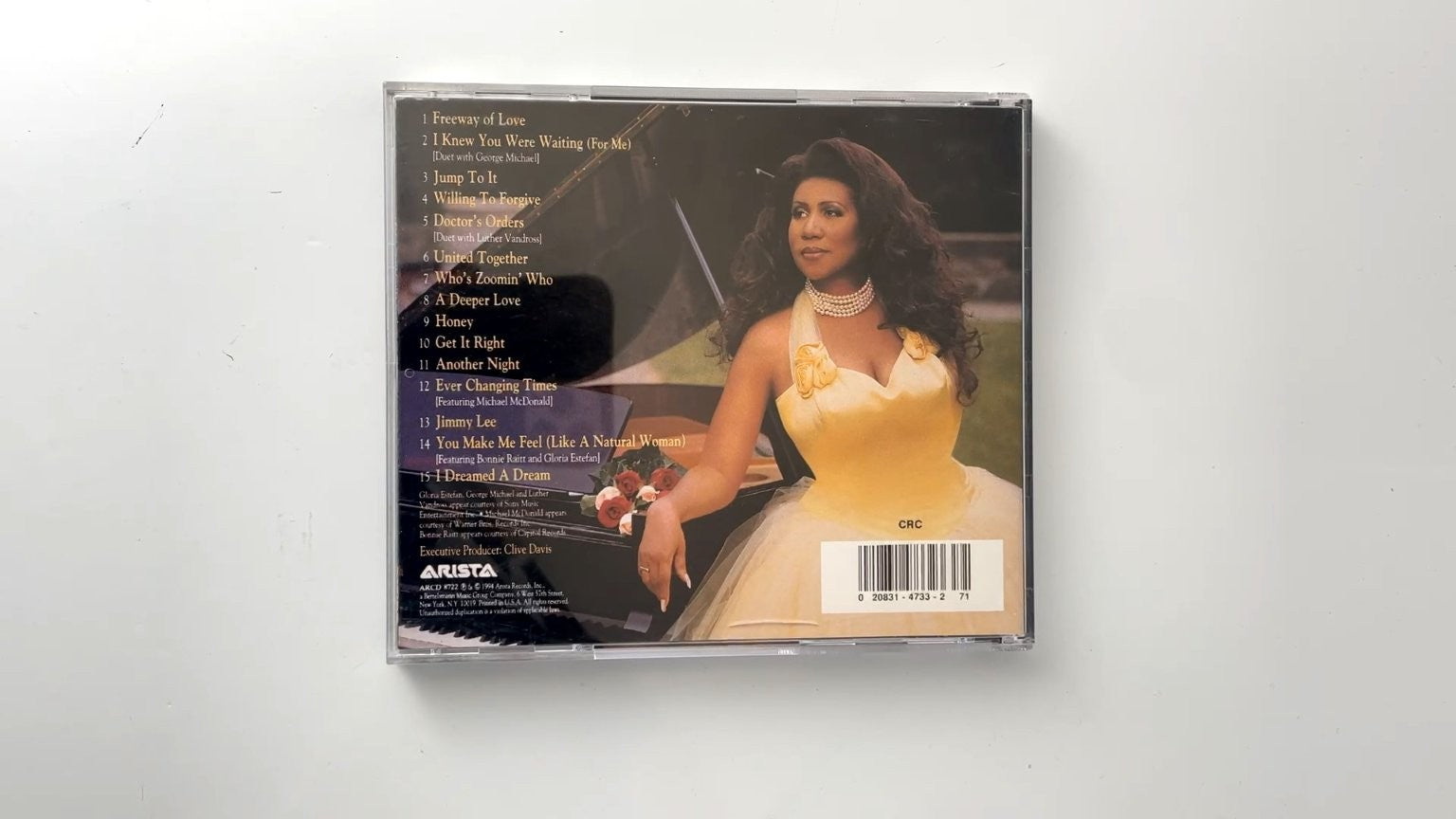 Aretha Franklin - Greatest Hits (1980-1994) CD 1994 Soul/R&B Arista