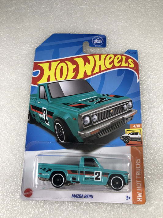 Hot Wheels HW Hot Trucks Mazda Repu Teal Blue 4/10 2021 147/250