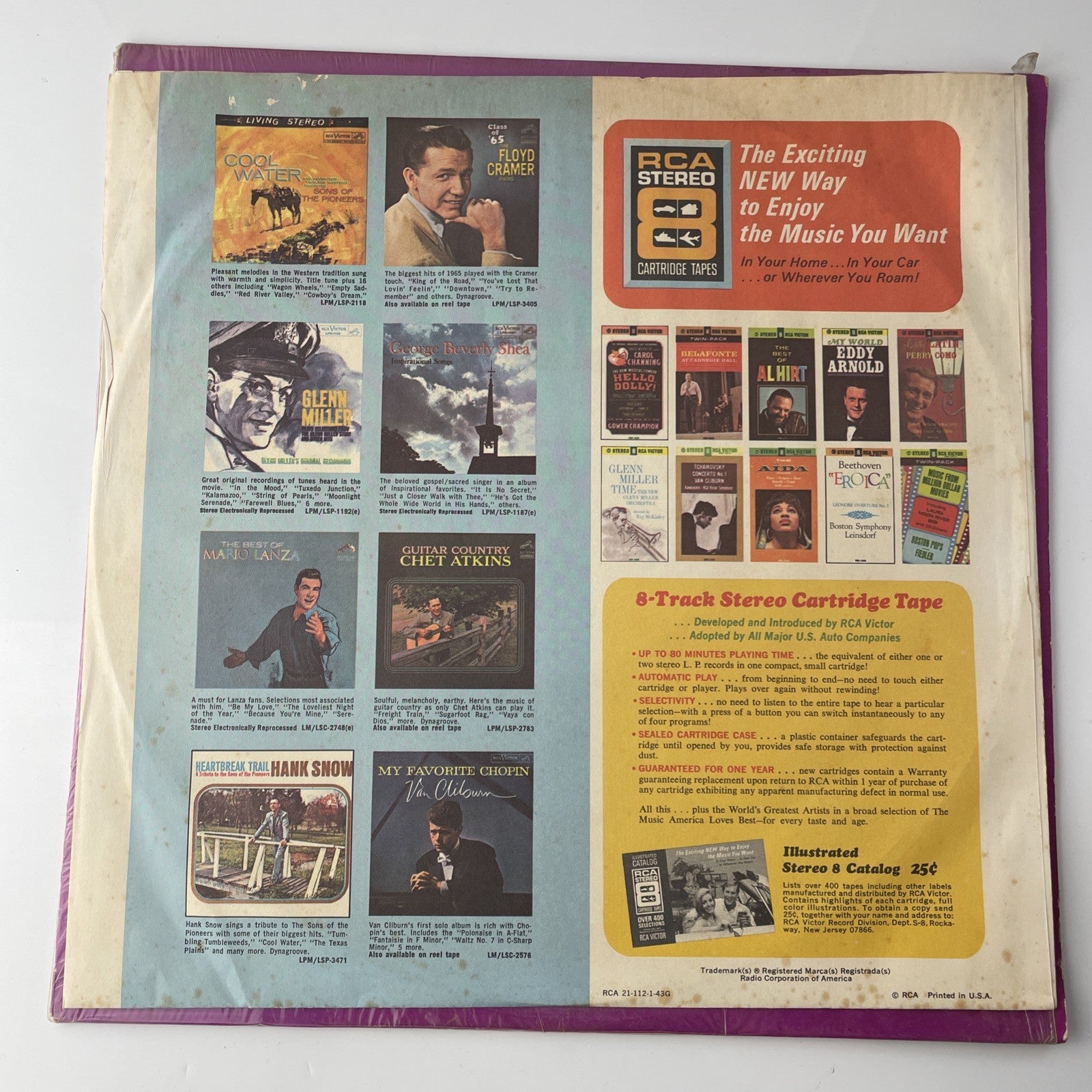 The Best of GLENN MILLER & His Orchestra 1965 Vinyl LP (RCA LSP 3377) G+ Jazz
