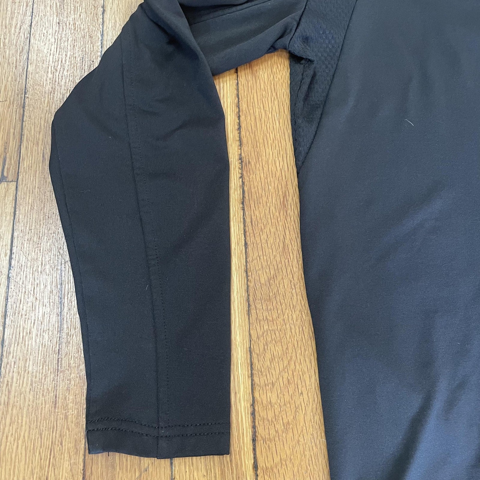 Spyder Active Pullover Mens Large Black Performance Long Sleeve Athletic Shirt