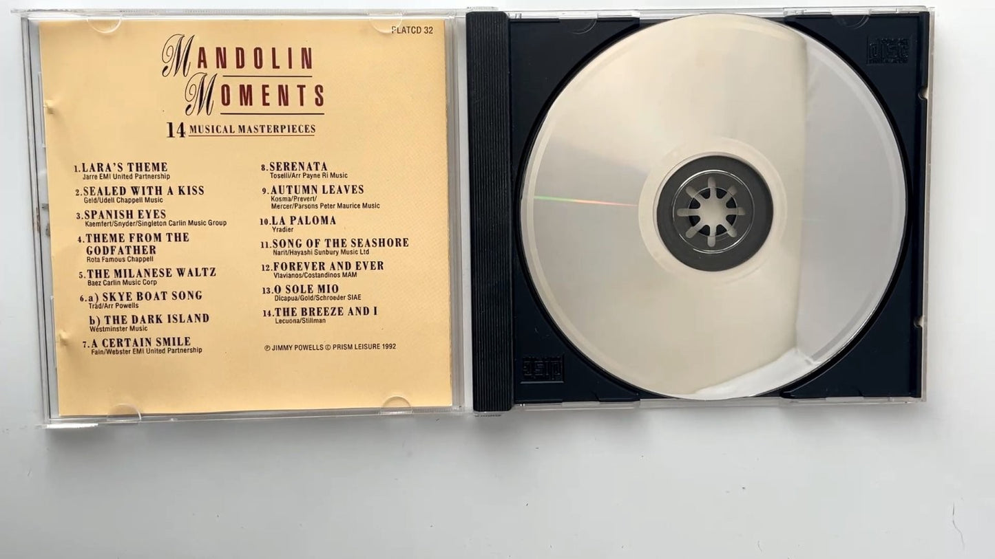 Jimmy Powells - Mandolin Moments CD 1992 Prism Leisure Instrumental Folk