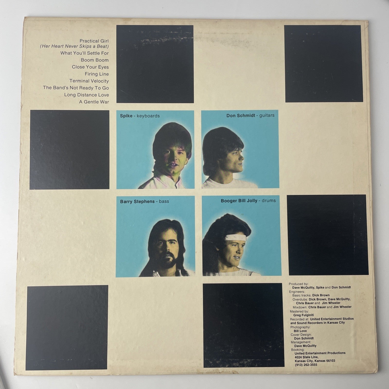 THE CLIQUE Self Titled 1983 LP Graphic GR 1014 + Insert Rare 80s Music Record