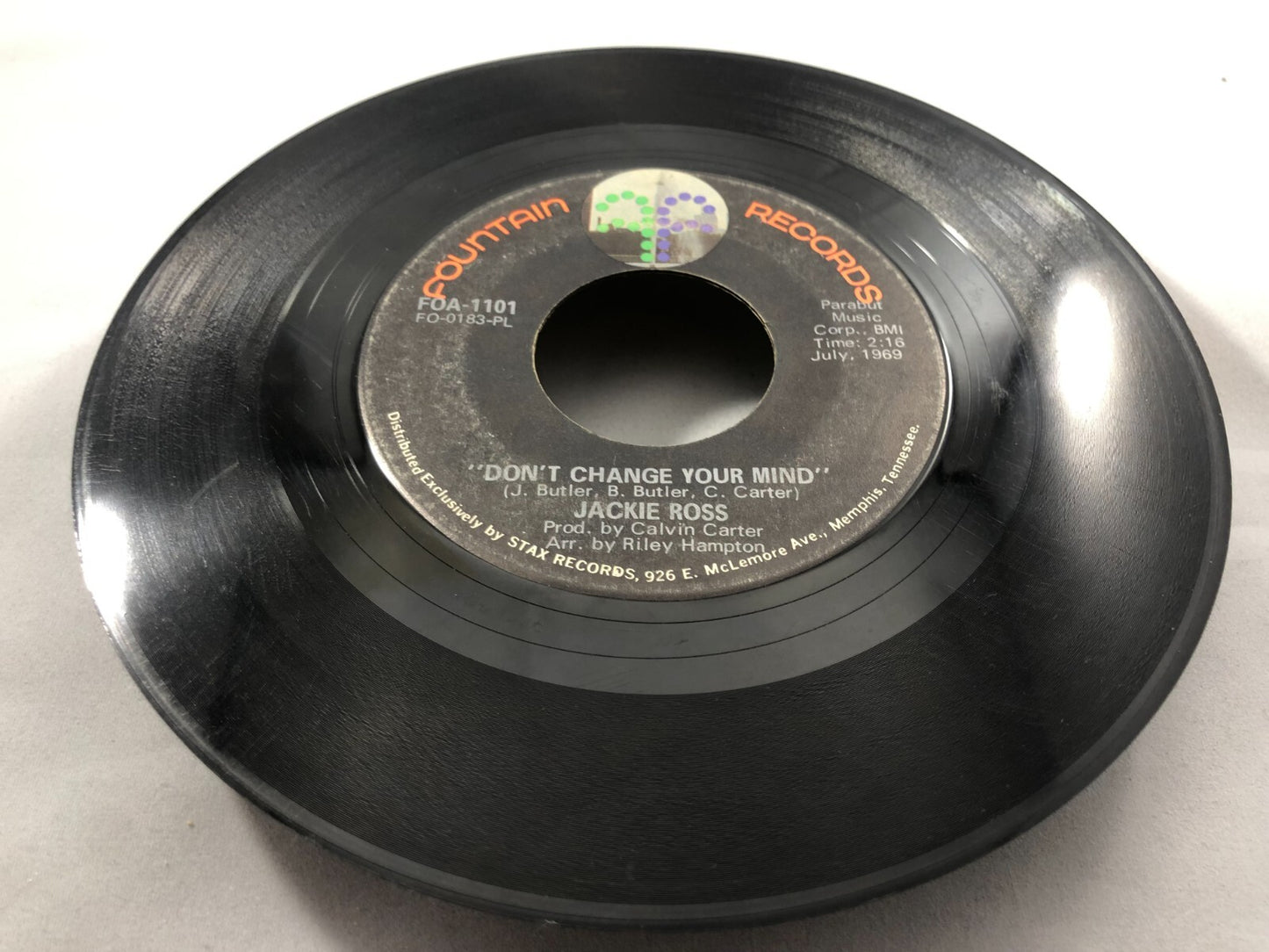 Jackie Ross – Don't Change Your Mind / Who Could Be Loving You 45 RPM RECORD G