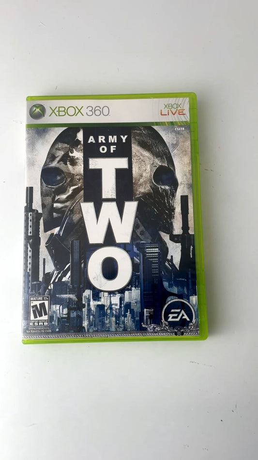 Army of Two Xbox 360 Video Game Multiplayer Co-op Shooter CIB TESTED
