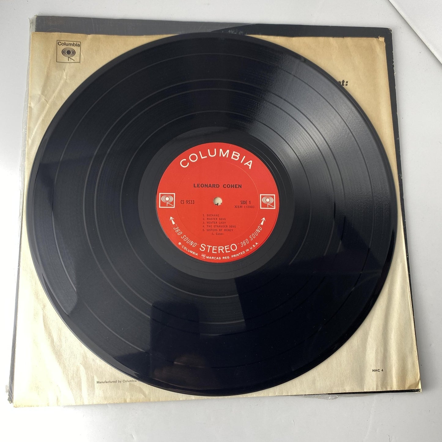 Vintage Leonard Cohen Songs Of Leonard Cohen Vinyl LP 1967 Columbia Folk Rock