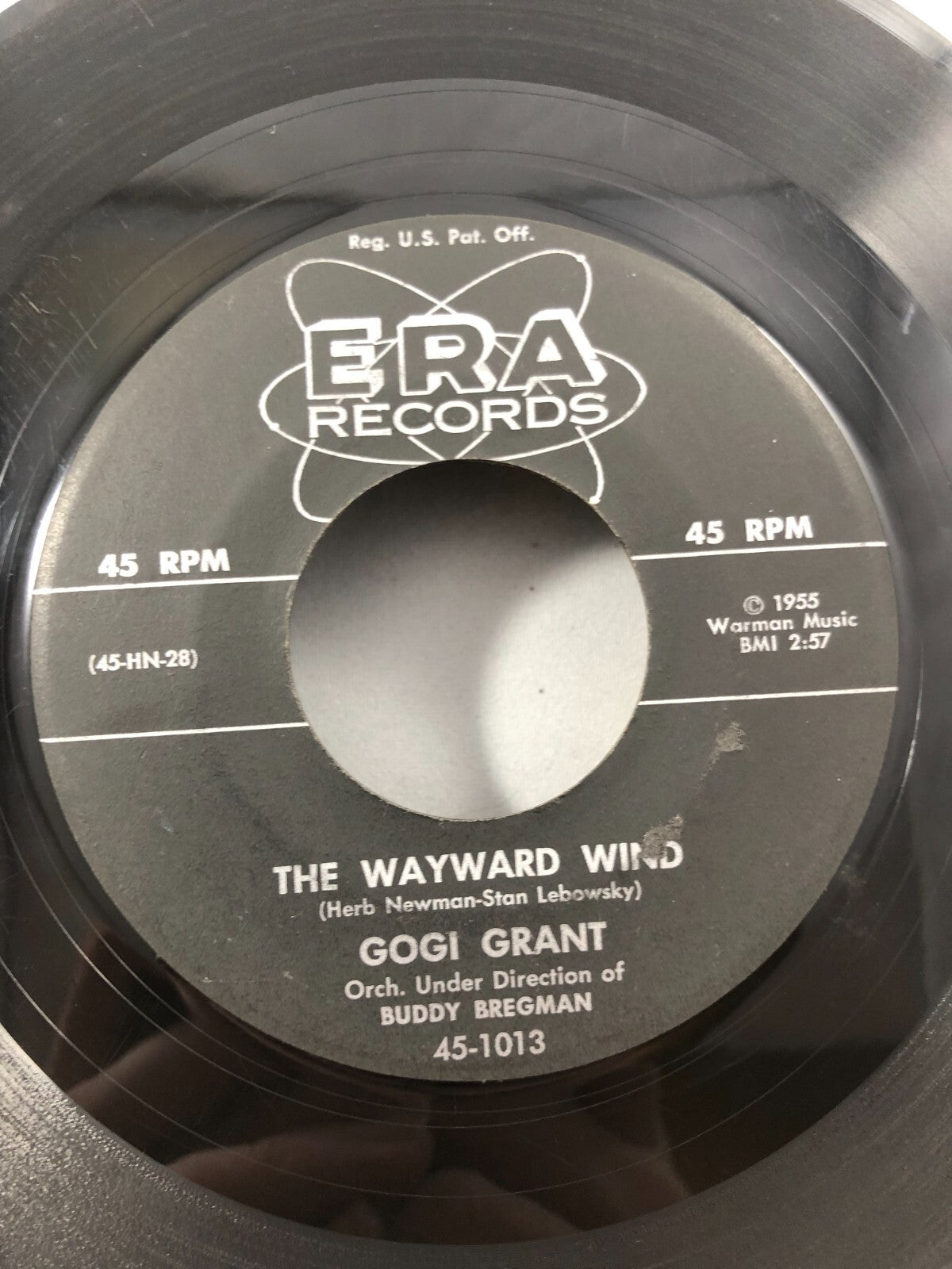 GOGI GRANT - THE WAYWARD WIND / NO MORE THAN FOREVER -  7" VINYL 45 RPM VG