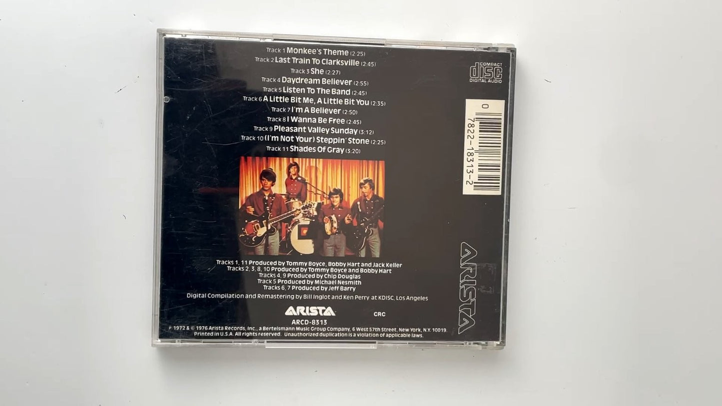 The Monkees - Greatest Hits CD 1976 Remastered Classic Rock Arista