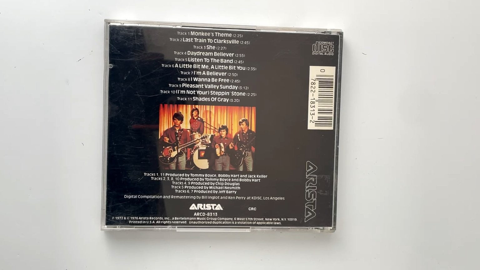 The Monkees - Greatest Hits CD 1976 Remastered Classic Rock Arista